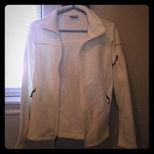 NWT Columbia White/Cream Fleece Jacket